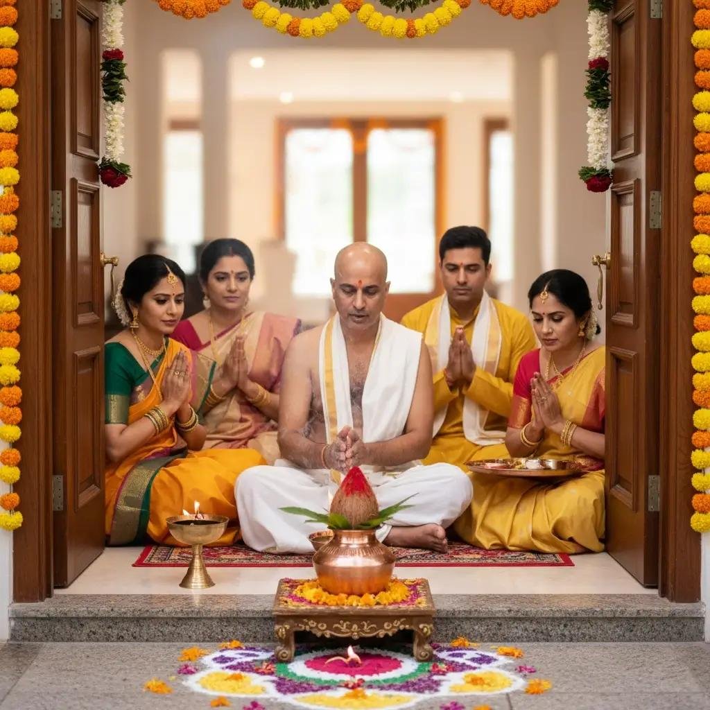 Grih Pravesh Puja Ceremony at New Home