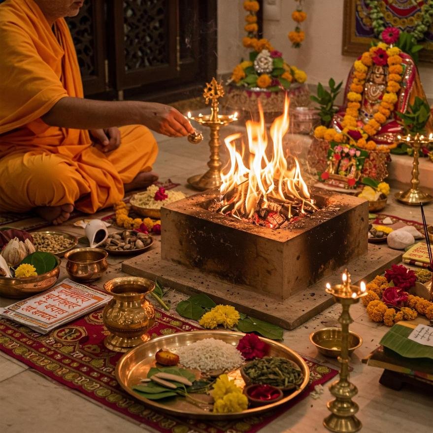 Navgrah Pooja Ceremony in Hindu Ritual