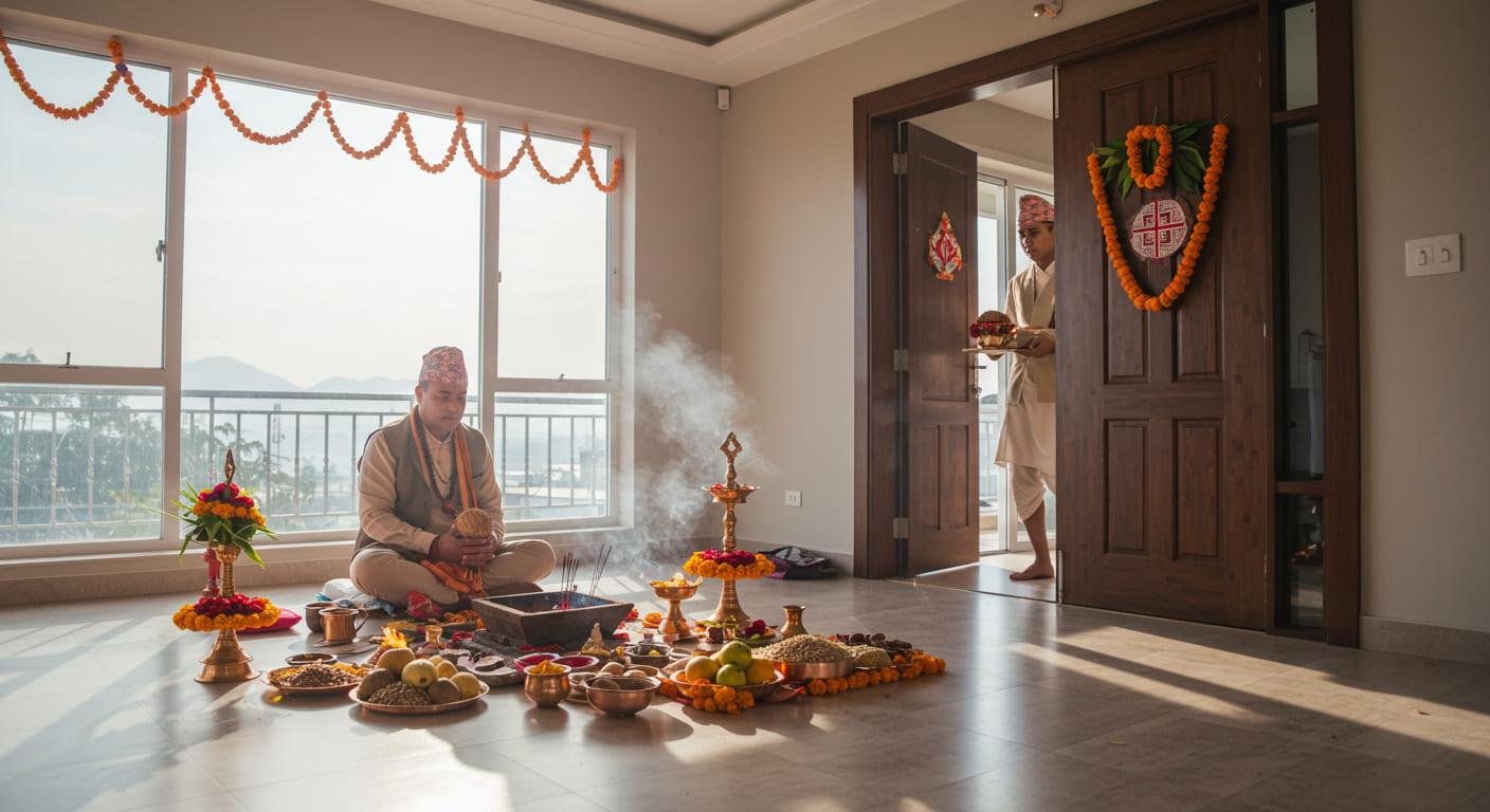 Grih Pravesh Puja Ceremony by Indian Pandit