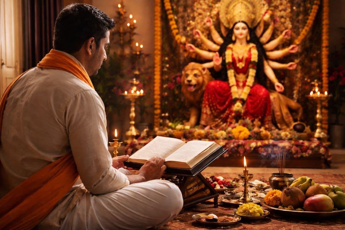 Durga Saptashati Path and Goddess Durga Worship