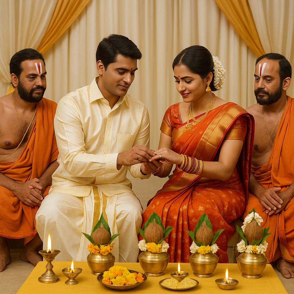 Marriage and Ring Ceremony Puja by Indian Pandit