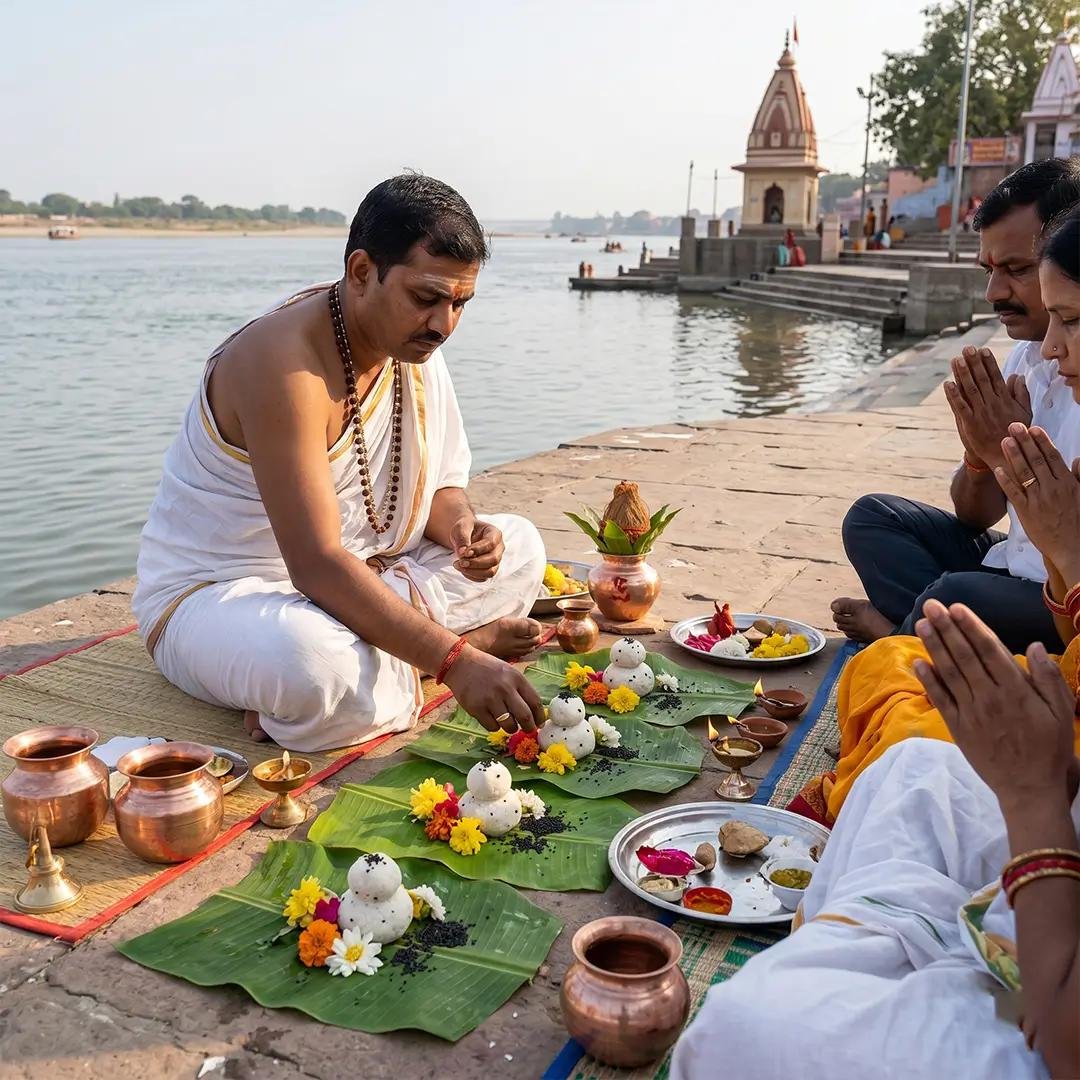 Pind Daan and Pitri Pooja Ceremony by Indian Pandit